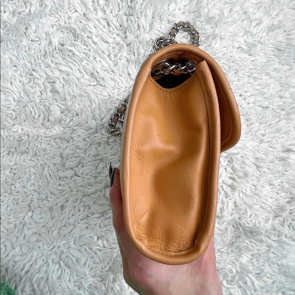 Rebecca Minkoff Quilted Studded Beige Shoulder Bag - Picture 9 of 17